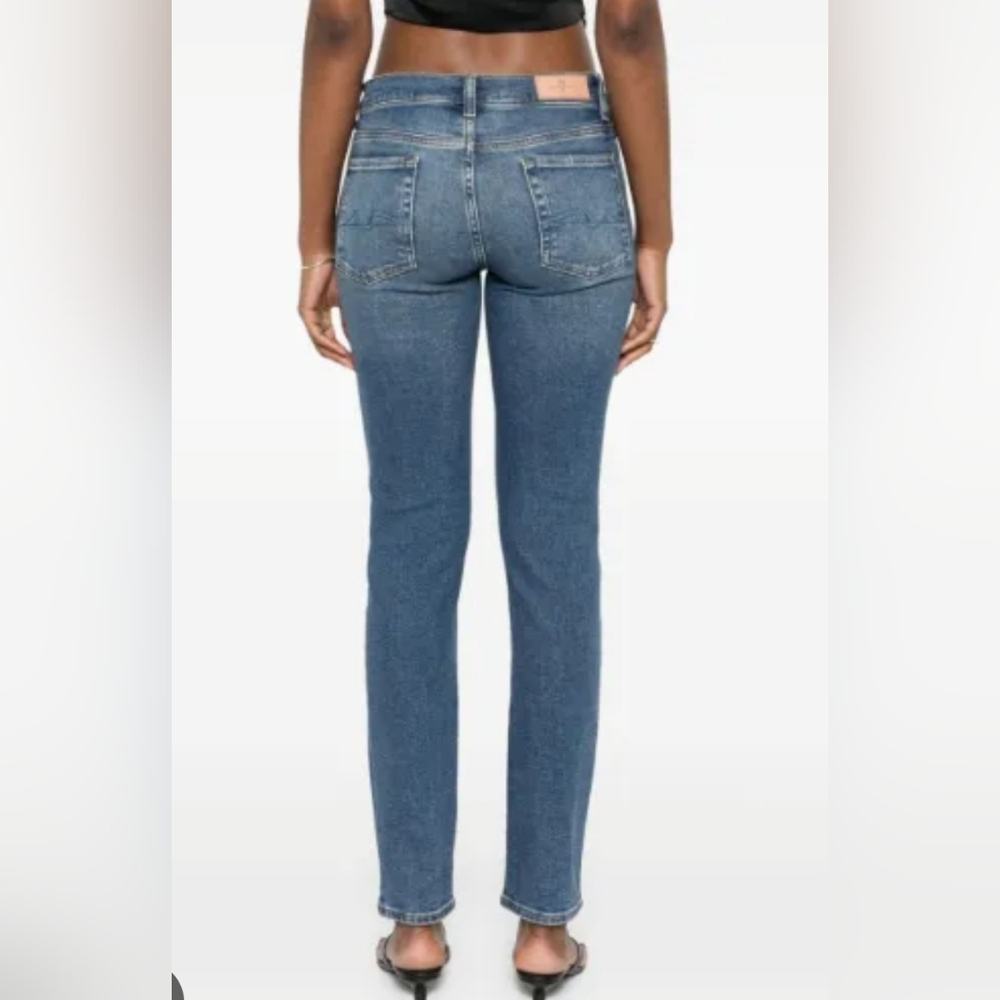 7 For All Mankind ROXANNE Distressed Skinny Jeans